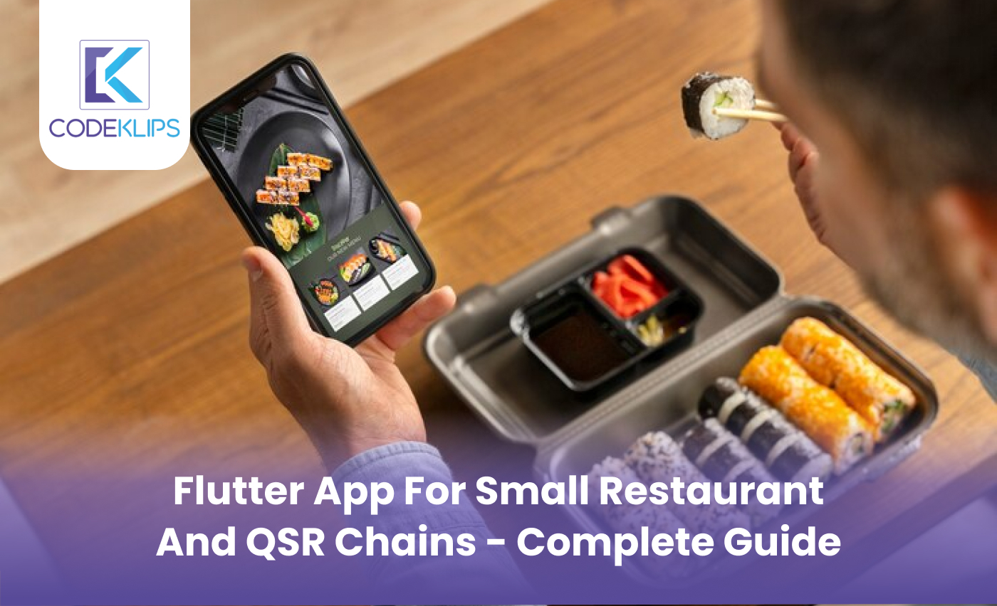 Flutter App for Small Restaurant and QSR Chains